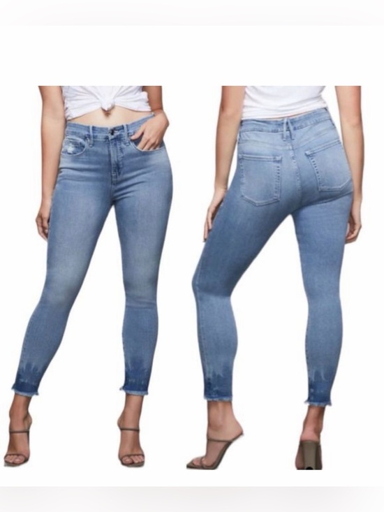Good American Denim - Good American Women's Jeans Sz 14/32 Light Blue Denim Jeans